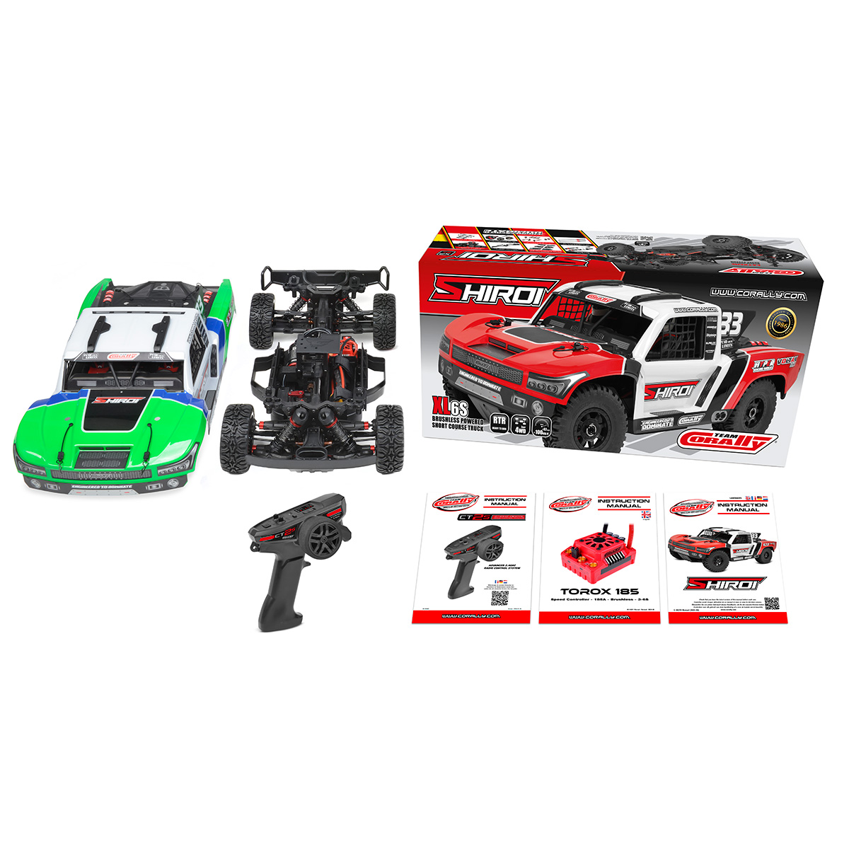 Shiroi XP6 1/8 6S Short Course Truck, RTR Version, Green view 5