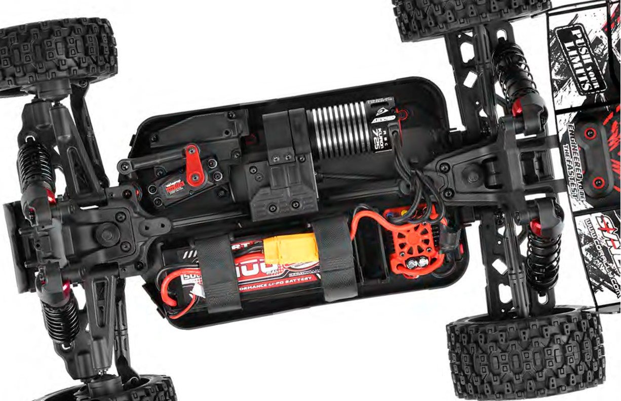 Syncro 2WD 1/8 3-4S Brushless Off Road Buggy, RTR, Red view 5