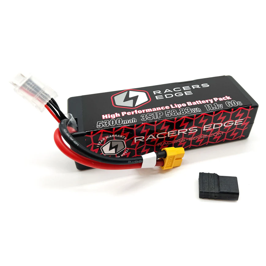 5300mAh 3S 11.1V 60C Hard Case Lipo Battery, XT60 Connector with TRX Adapter