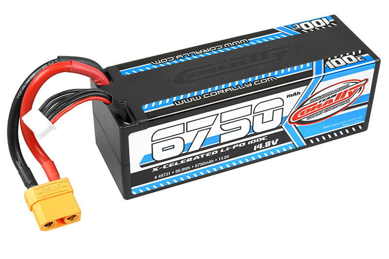 6750mAh 14.8v 4S 100C X-Celerated Hardcase Lipo Battery - XT90