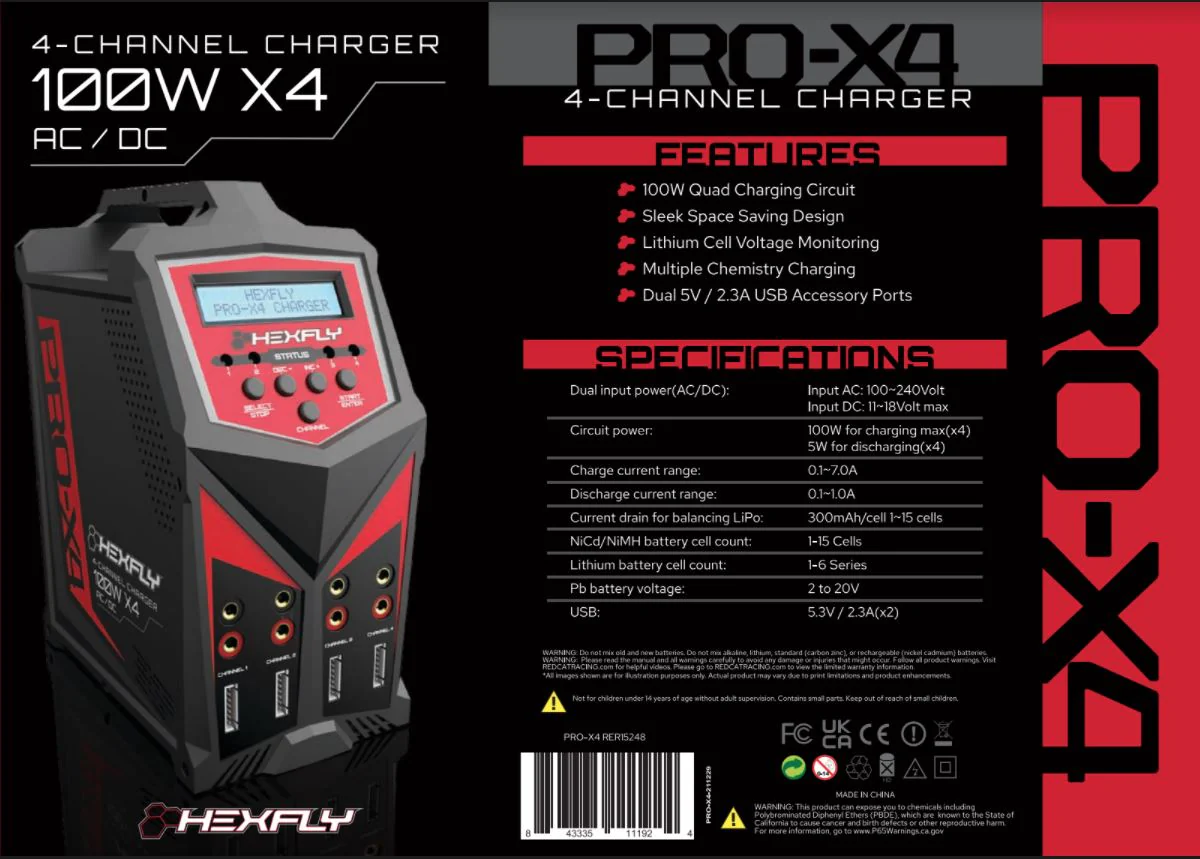 Hexfly Pro X4 Charger view 4