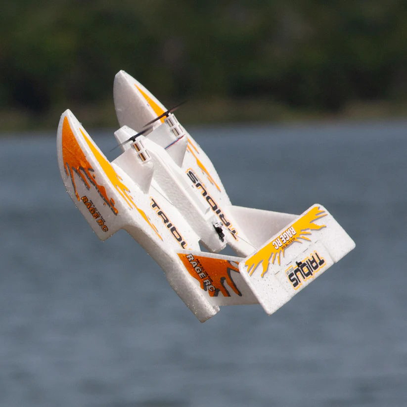 Tribus 250 Electric Powered RTF Amphibious Aircraft; Orange view 5