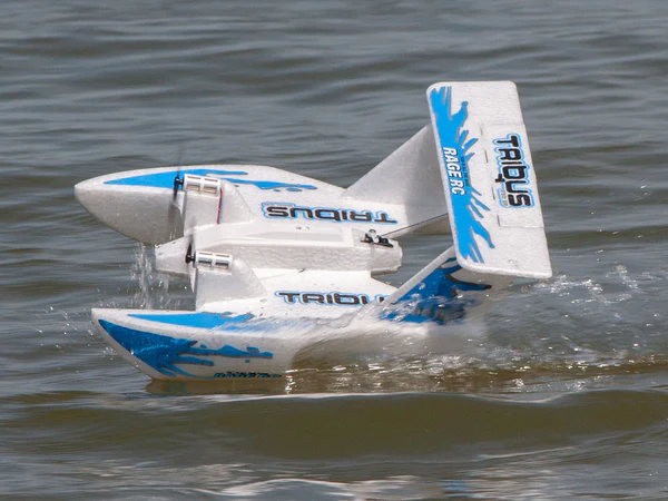Tribus 250 Electric Powered RTF Amphibious Aircraft; Blue view 3