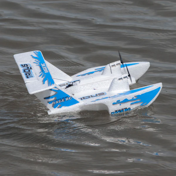 Tribus 250 Electric Powered RTF Amphibious Aircraft; Blue view 4