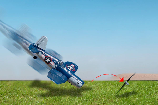F4U Corsair Jolly Rogers Micro RTF Airplane with PASS (Pilot Assist Stability Software) System view 4