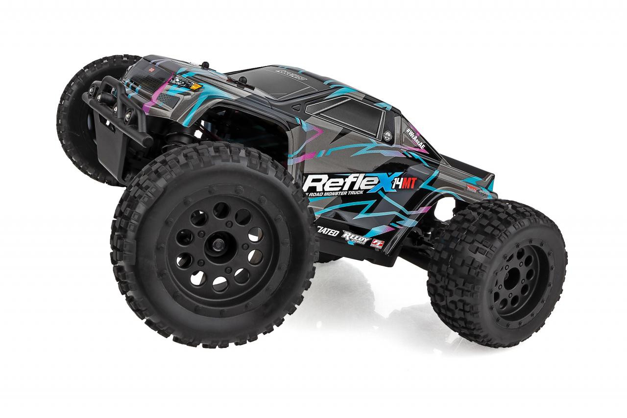 Reflex 14MT RTR, Blue &amp; Purple LiPo Combo view 2