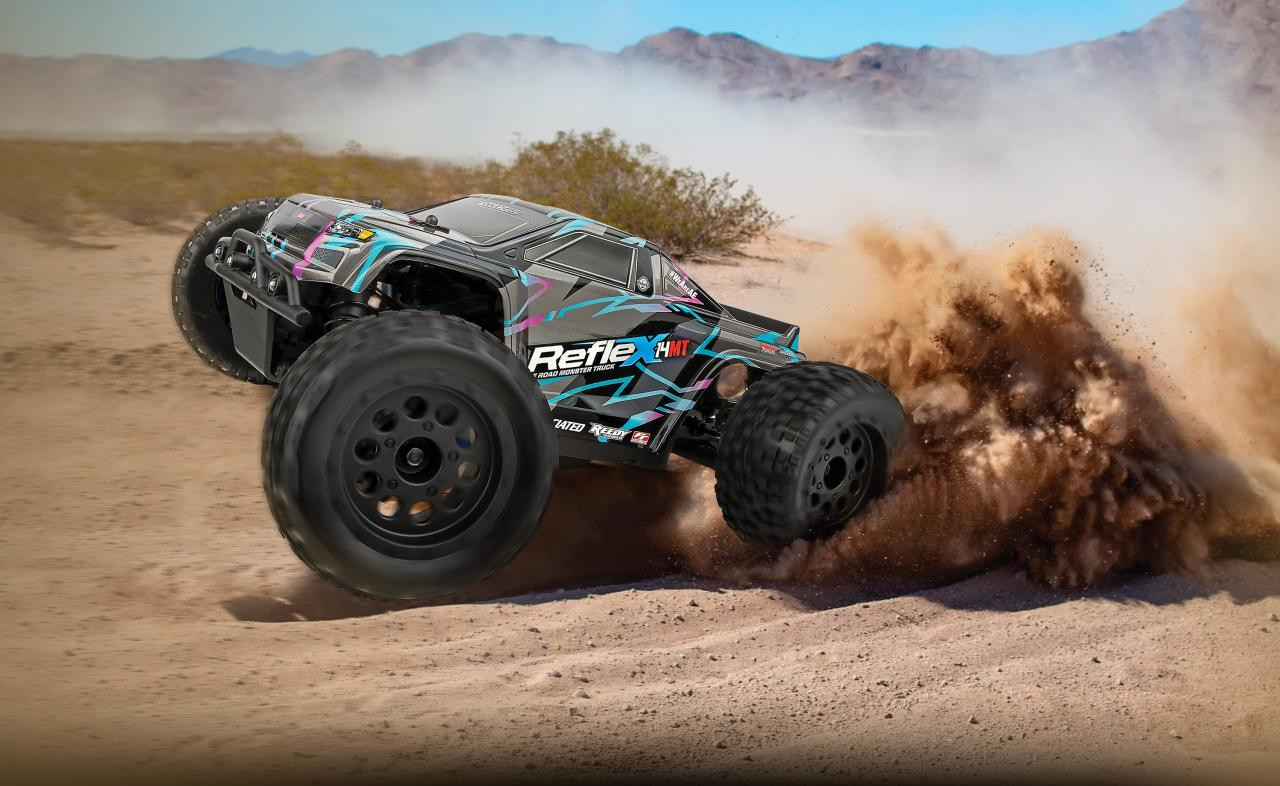 Reflex 14MT RTR, Blue &amp; Purple LiPo Combo view 5