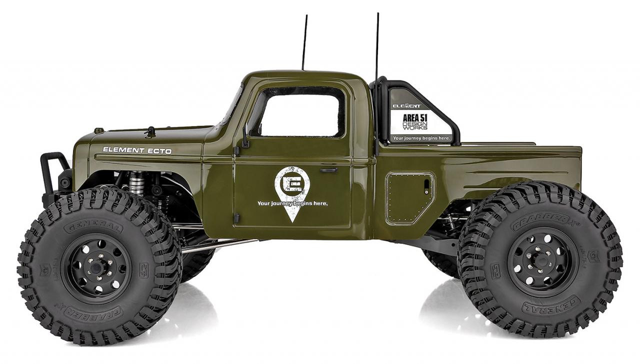 Enduro Ecto 1/10 Trail Truck, Green, RTR Combo w/ Battery & Charger view 2