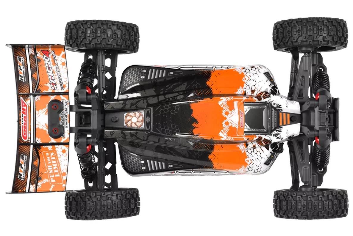 Syncro-4 1/8 4S Brushless Off Road Buggy, RTR, Orange view 3