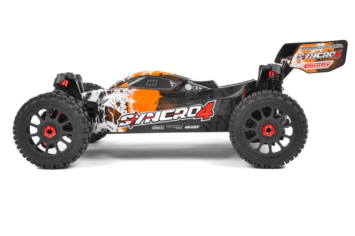 Syncro-4 1/8 4S Brushless Off Road Buggy, RTR, Orange view 5