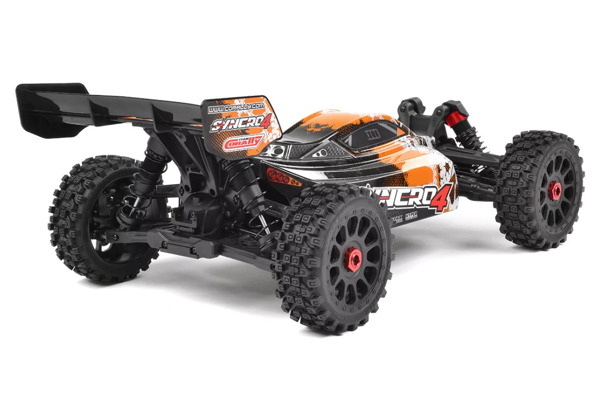 Syncro-4 1/8 4S Brushless Off Road Buggy, RTR, Orange view 6