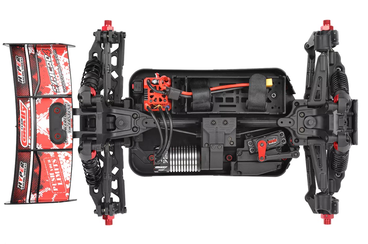 Syncro-4 1/8 4S Brushless Off Road Buggy, RTR, Orange view 7