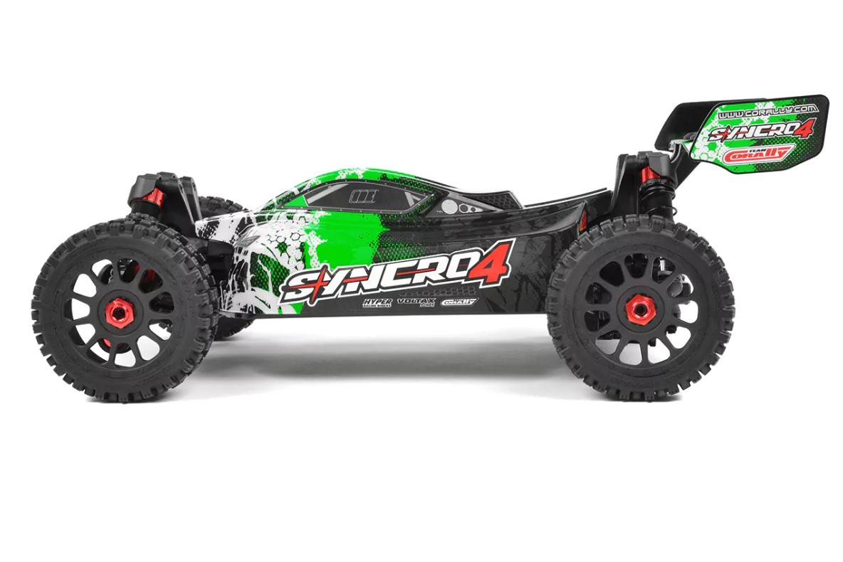 Syncro-4 1/8 4S Brushless Off Road Buggy, RTR, Green view 6