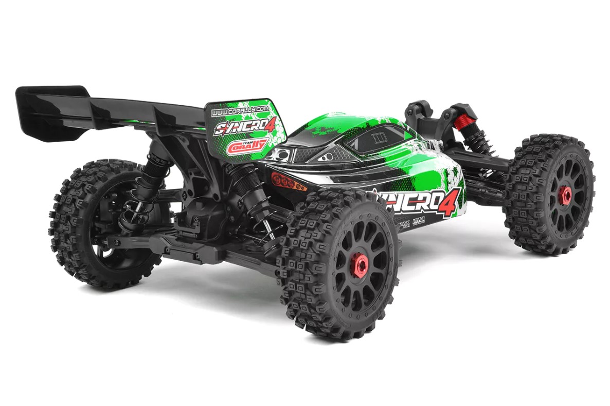 Syncro-4 1/8 4S Brushless Off Road Buggy, RTR, Green view 7