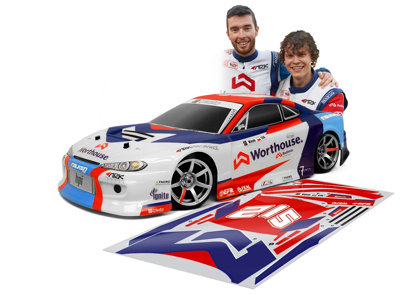 RS4 Sport 3 Drift Team Worthouse James Deane Nissan Silvia S15, Ready To Run with Battery &amp; Charger view 3