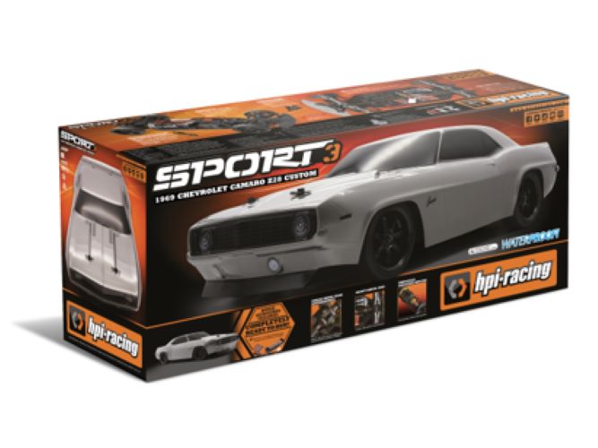 RS4 Sport 3 1969 Chevrolet Camaro Z28 Custom, 1/10 4WD RTR w/2.4GHz Radio System, Battery &amp; Charger view 5
