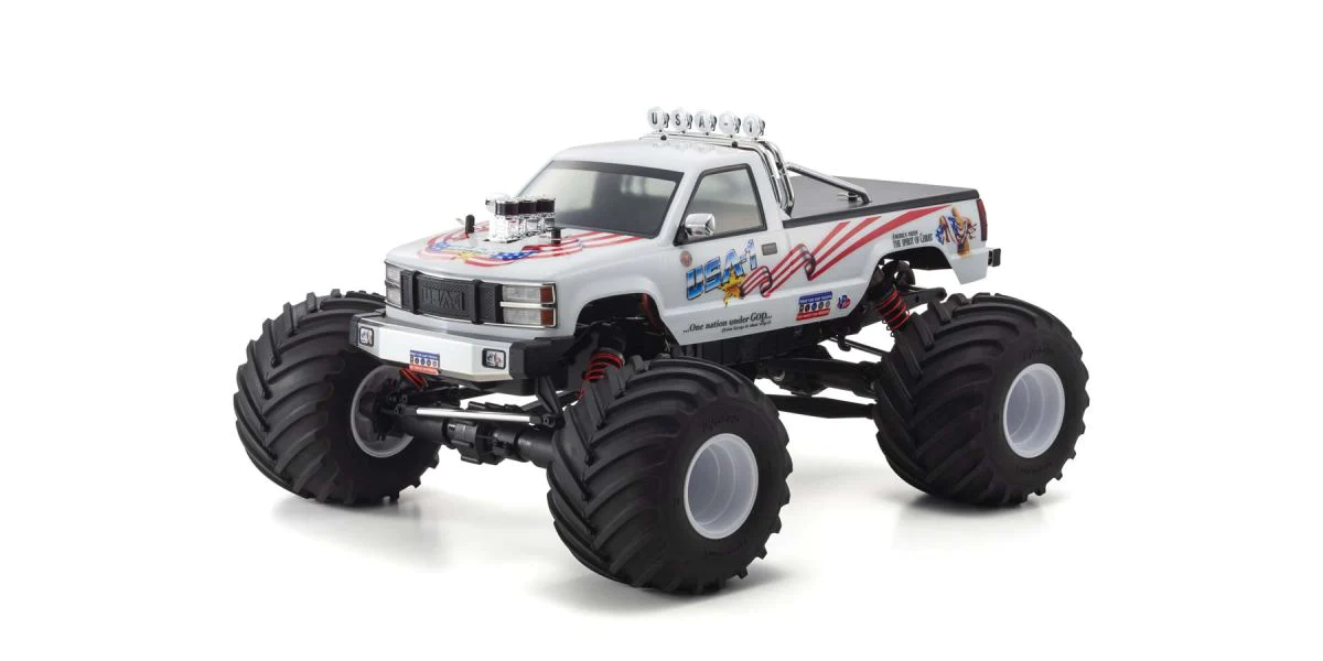 1/8 Scale Radio Controlled Brushless Motor Powered 4WD Monster Truck USA-1 VE readyset w/KT-231P+ view 2