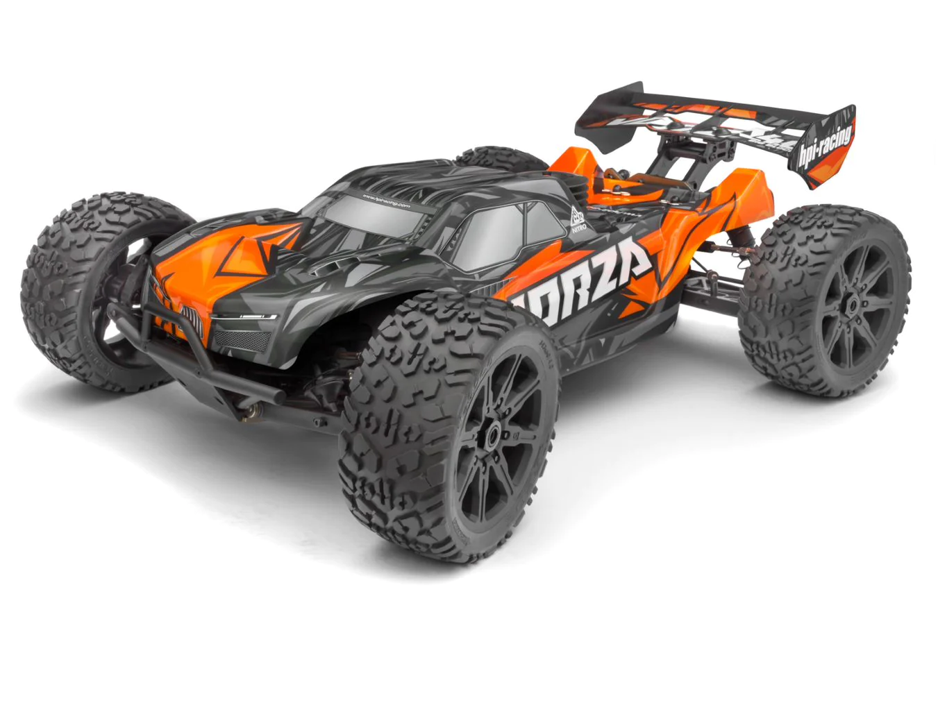 HPI Racing - Vorza 4.6 Big Block Nitro Truggy RTR, 1/8 Scale 4WD, w/ 2.4Ghz Radio System, Orange