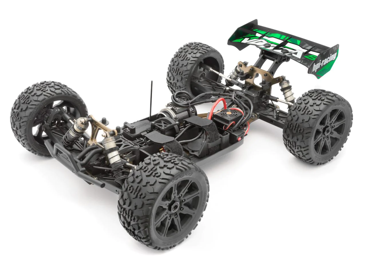HPI Racing - Vorza S Truggy Flux RTR, 1/8 Scale, 4WD, Brushless ESC, w/ 2.4GHz Radio System, Green view 4