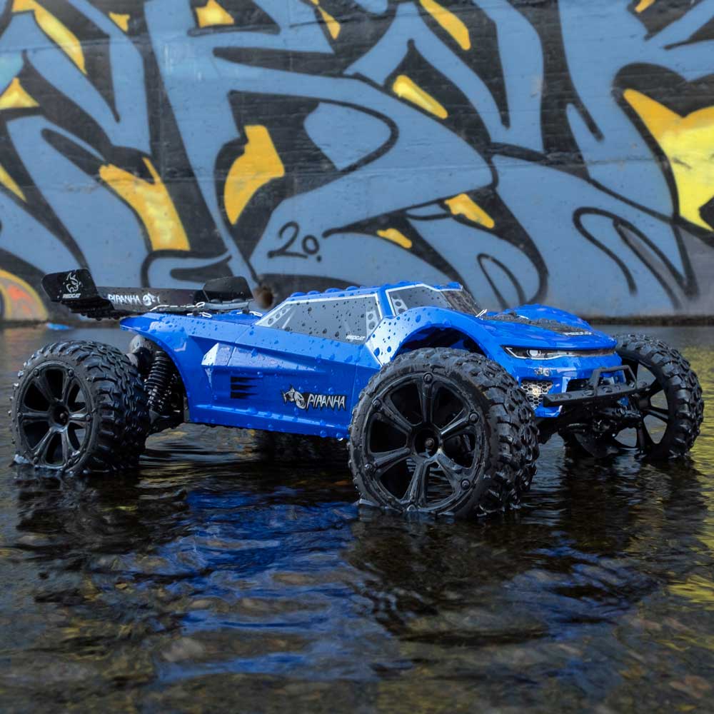 Redcat Piranha TR10 RC Car - 1:10 Brushed 2WD Electric Truggy view 3
