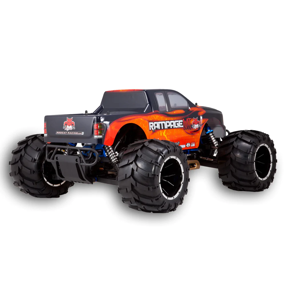 Rampage MT V3 RC Monster Truck - 1:5 Gas Powered Monster Truck - ORANGE-FLAME view 5