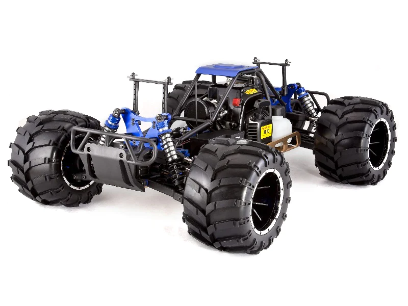 Rampage MT V3 RC Monster Truck - 1:5 Gas Powered Monster Truck - ORANGE-FLAME view 7