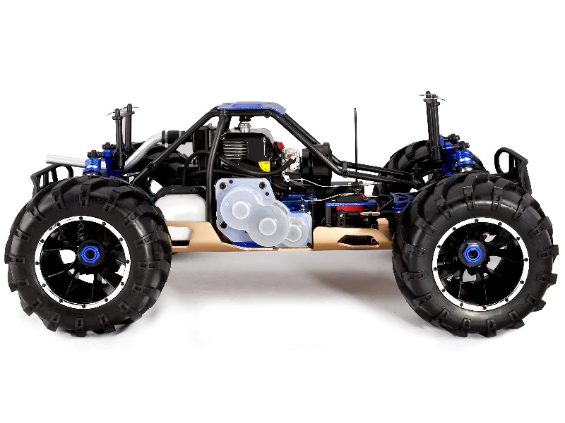 Rampage MT V3 RC Monster Truck - 1:5 Gas Powered Monster Truck - ORANGE-FLAME view 9