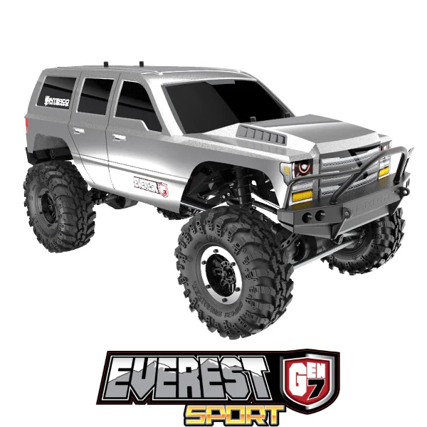 Redcat Everest Gen7 Sport RC Crawler - 1:10 Brushed Rock Crawler -  Silver