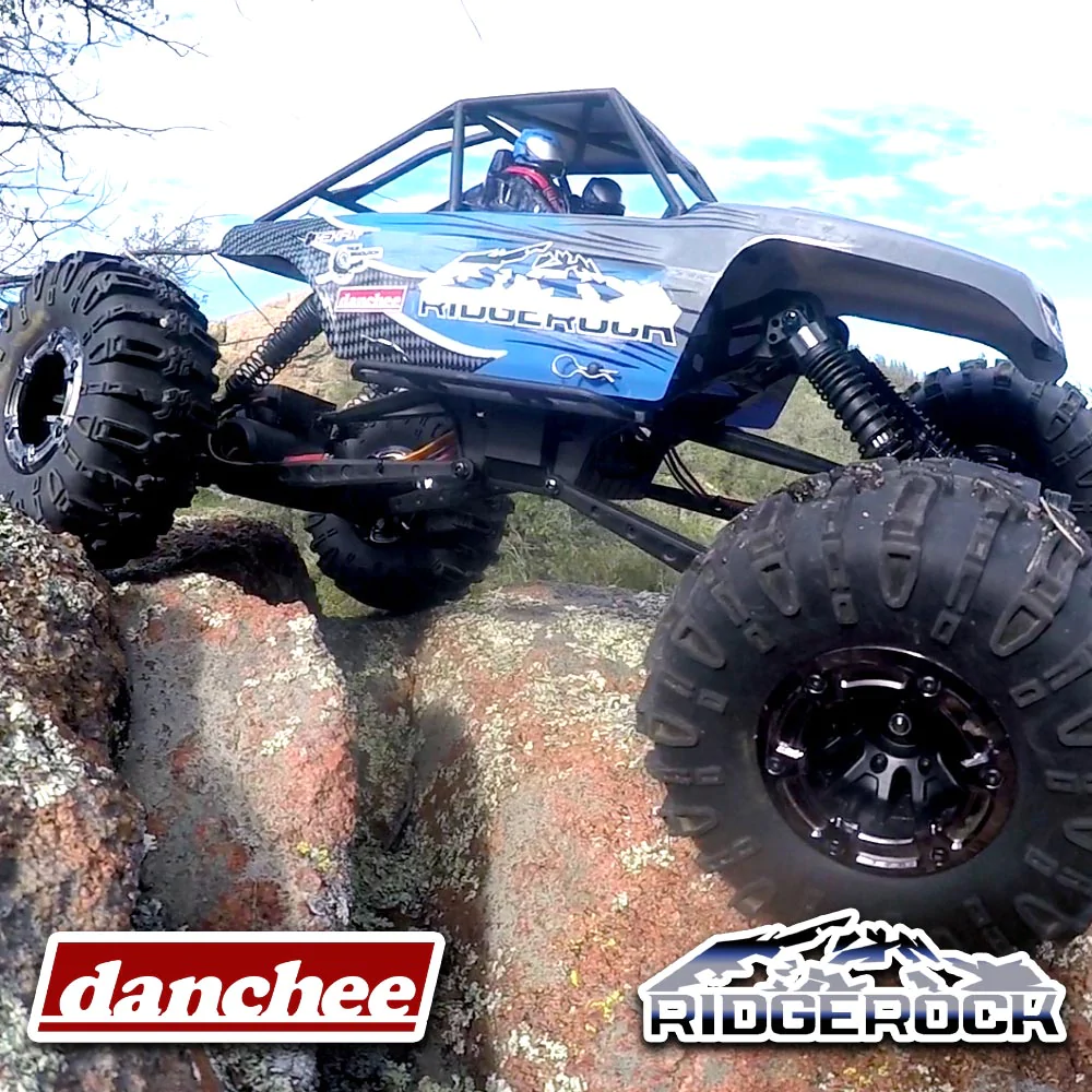 Danchee Ridgerock RC Crawler - 4 Wheel Steering - 1:10 Brushed Rock Crawler -BLUE/GRAY view 4