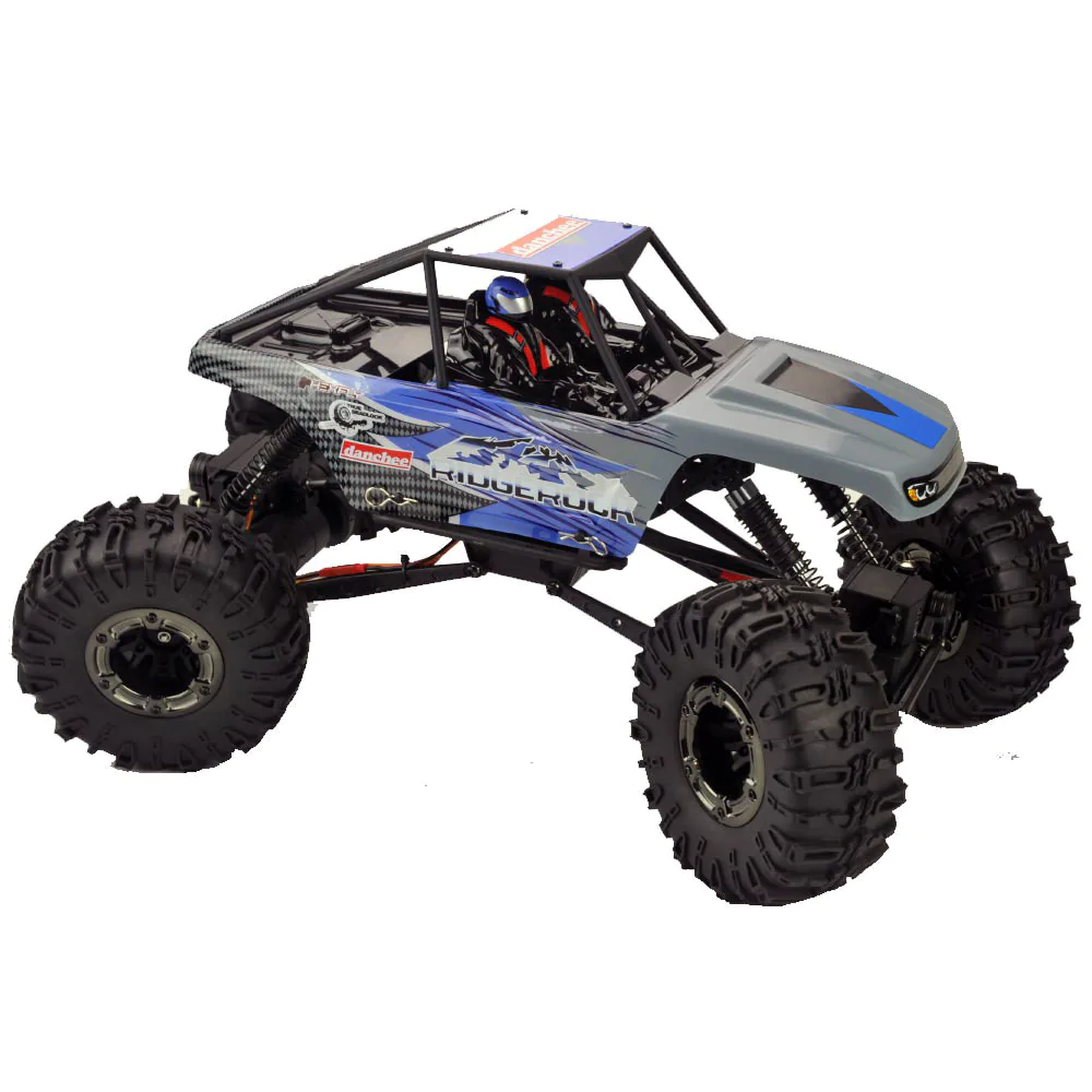 Danchee Ridgerock RC Crawler - 4 Wheel Steering - 1:10 Brushed Rock Crawler -BLUE/GRAY view 8