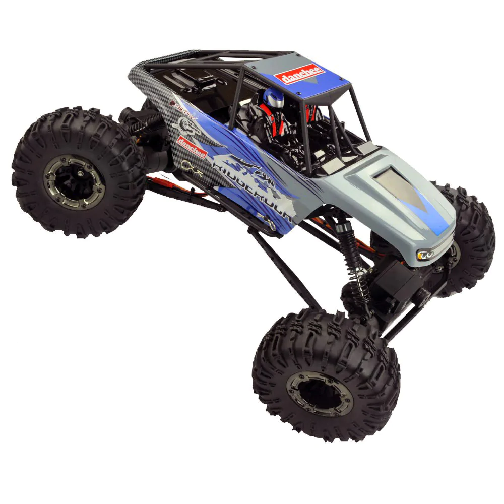 Danchee Ridgerock RC Crawler - 4 Wheel Steering - 1:10 Brushed Rock Crawler -BLUE/GRAY view 9