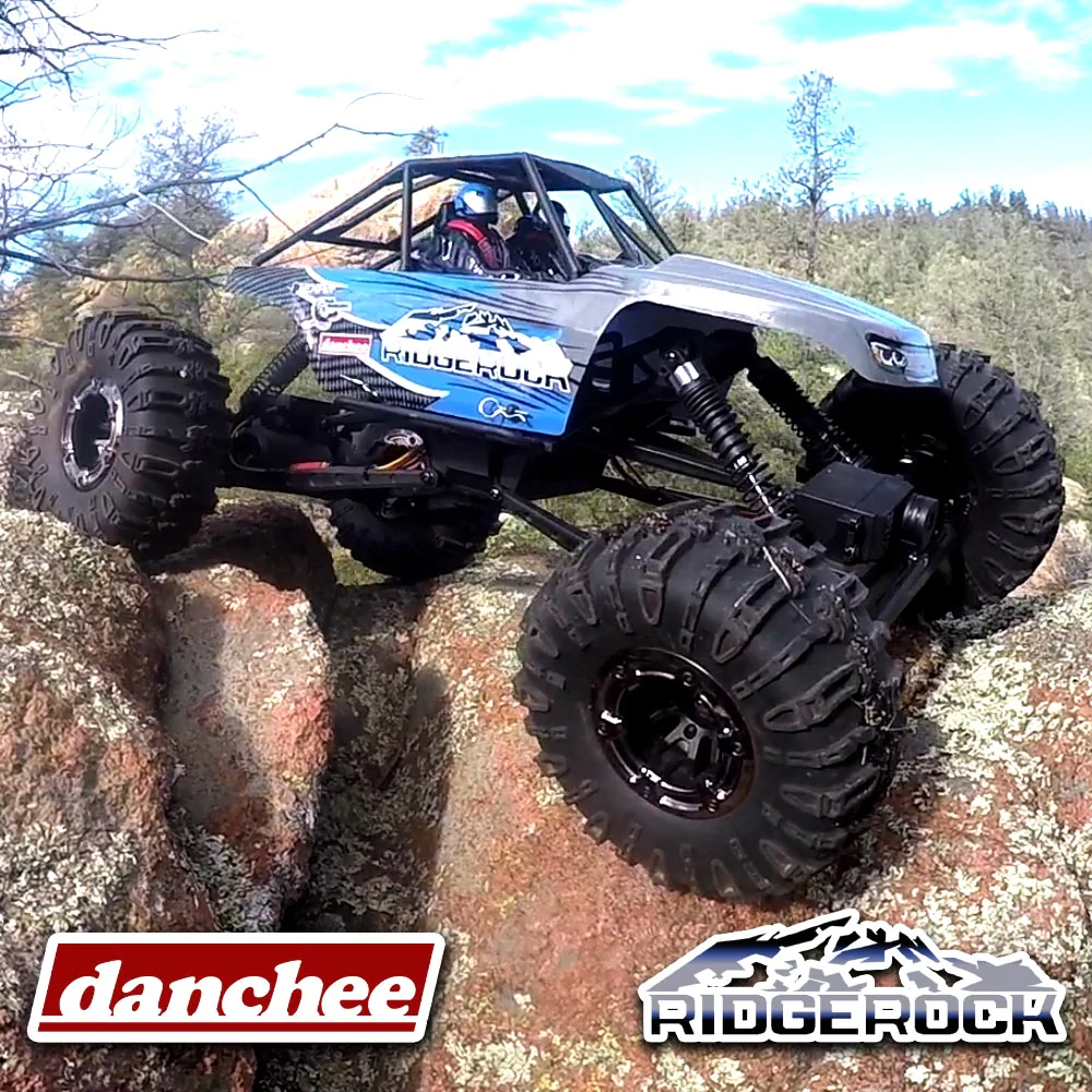 Danchee Ridgerock RC Crawler - 4 Wheel Steering - 1:10 Brushed Rock Crawler -BLUE/GRAY view 13