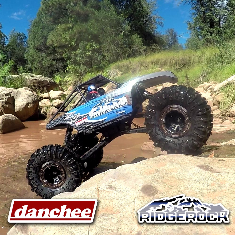 Danchee Ridgerock RC Crawler - 4 Wheel Steering - 1:10 Brushed Rock Crawler -BLUE/GRAY view 21