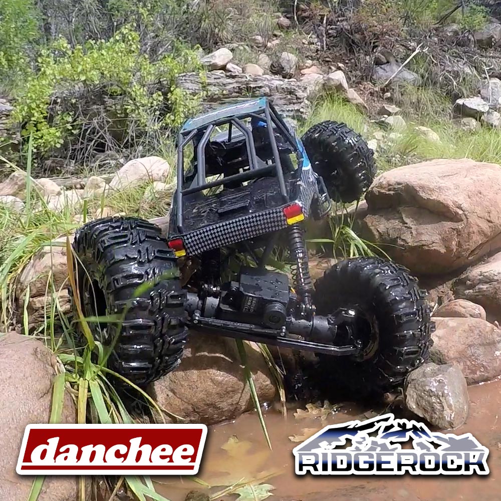Danchee Ridgerock RC Crawler - 4 Wheel Steering - 1:10 Brushed Rock Crawler -BLUE/GRAY view 22
