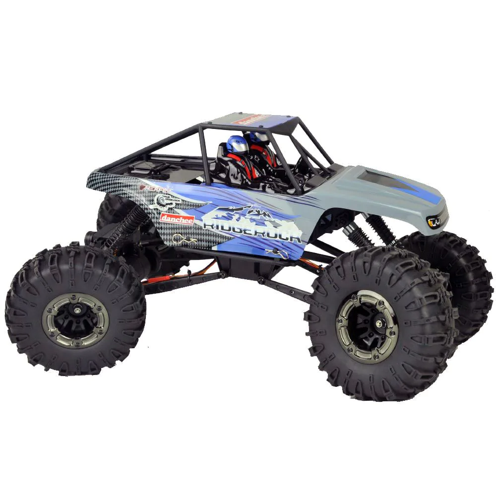 Danchee Ridgerock RC Crawler - 4 Wheel Steering - 1:10 Brushed Rock Crawler -BLUE/GRAY view 23