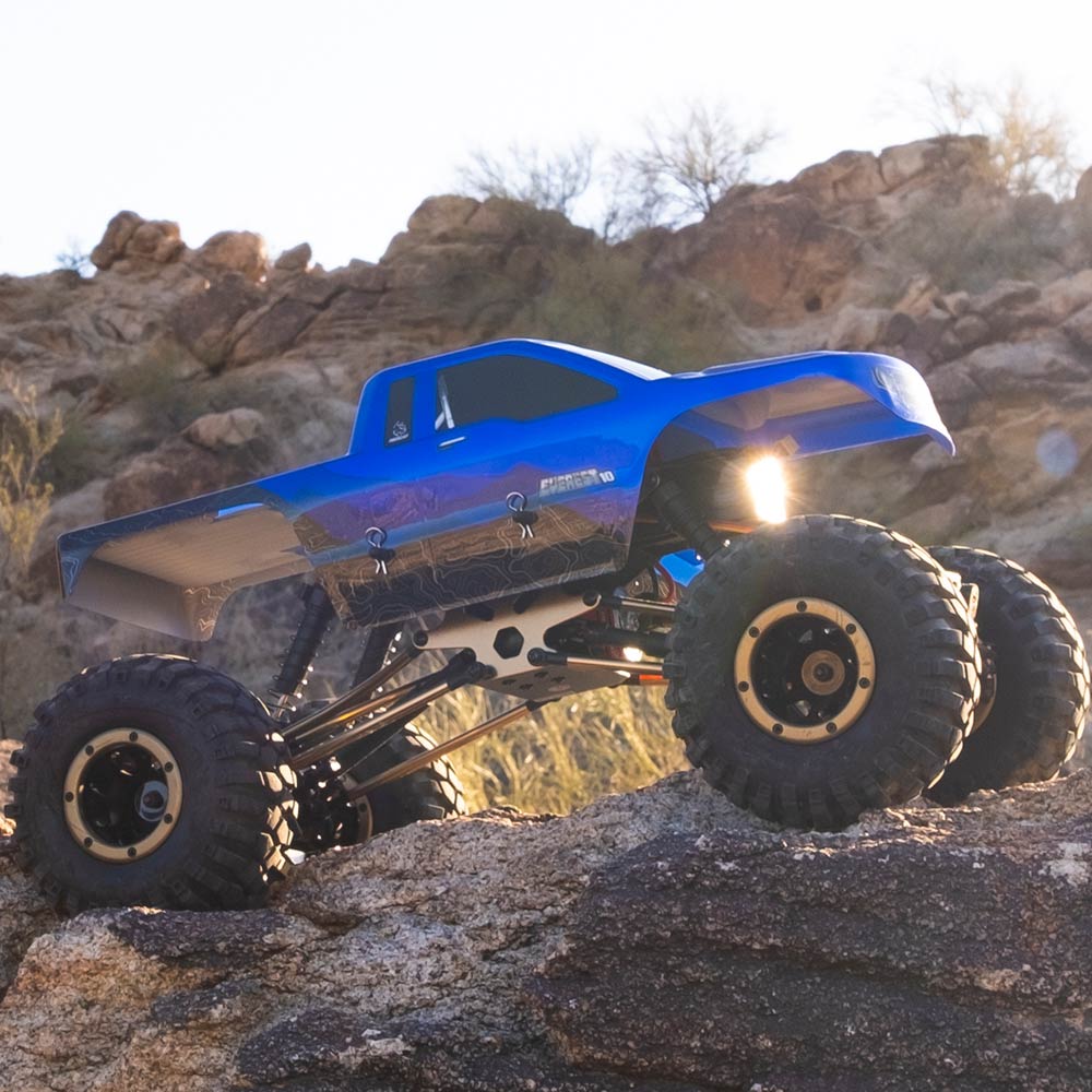 Redcat Everest-10 RC Crawler - 1:10 Brushed Electric Rock Crawler - Blue view 12