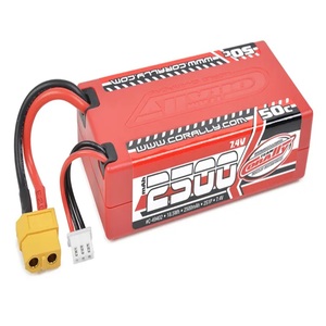 2500mAh 7.4V Shorty 2S XT-60 Sport Racing 50C LiPo Battery for Punisher XD & Furago XD