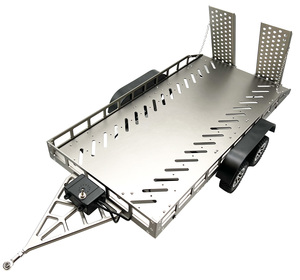 1/10 Scale Full Metal Trailer with LED Lights (Titanium) view 2