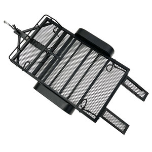 1/10 Scale Full Metal Car Hauler Trailer with LED Lights (Black) view 4